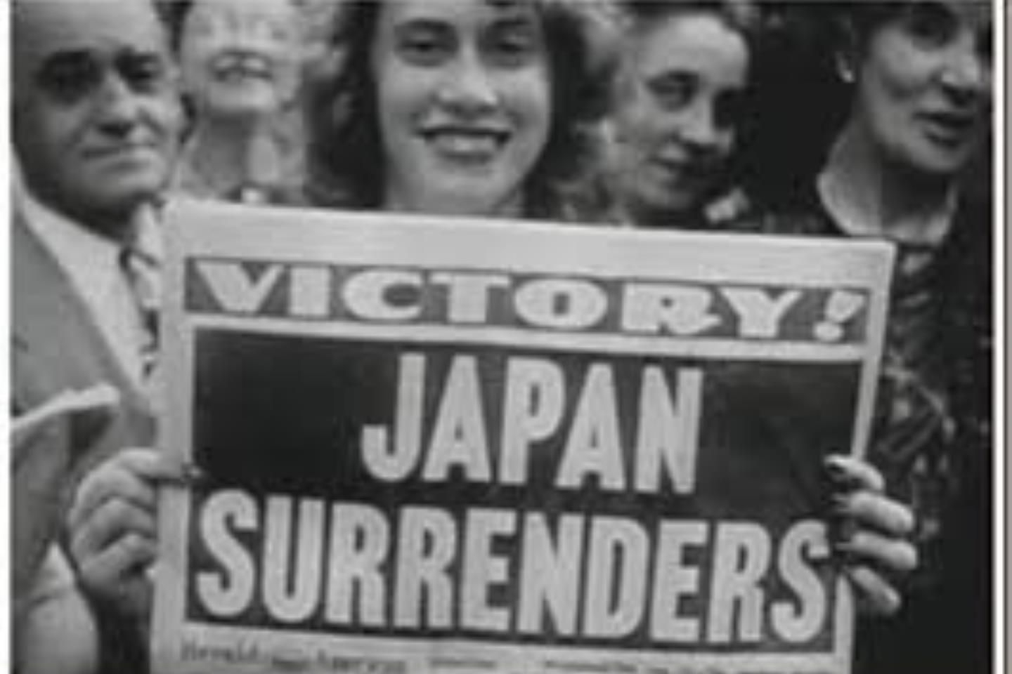 Victory Japan Surrenders WWII Ends