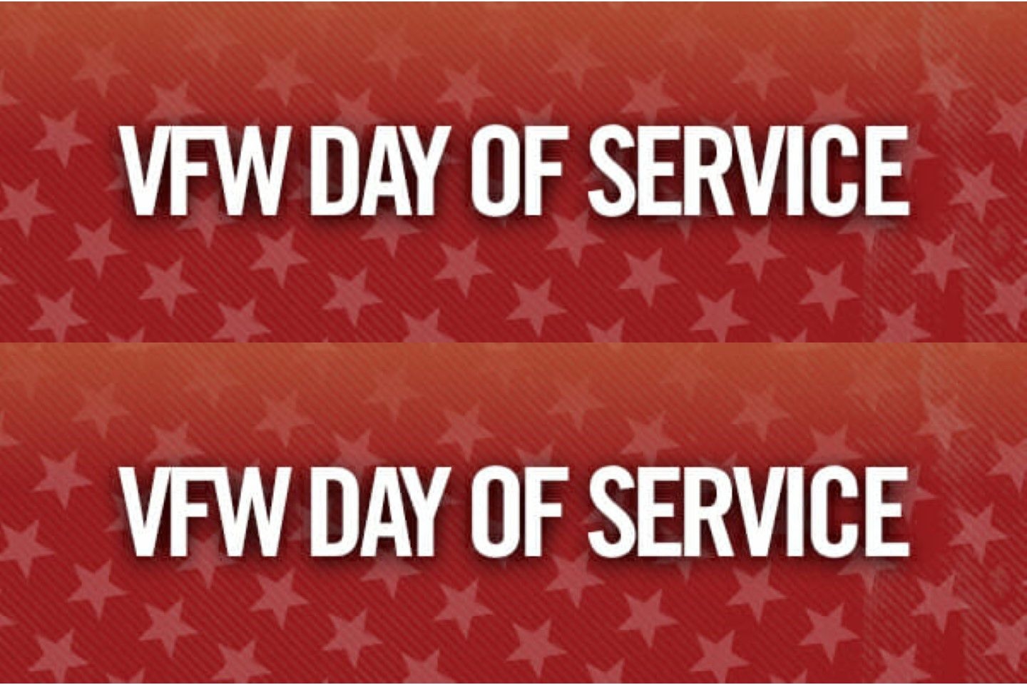 VFW Day of Service Header/Banner staked to 1440x960 pixels